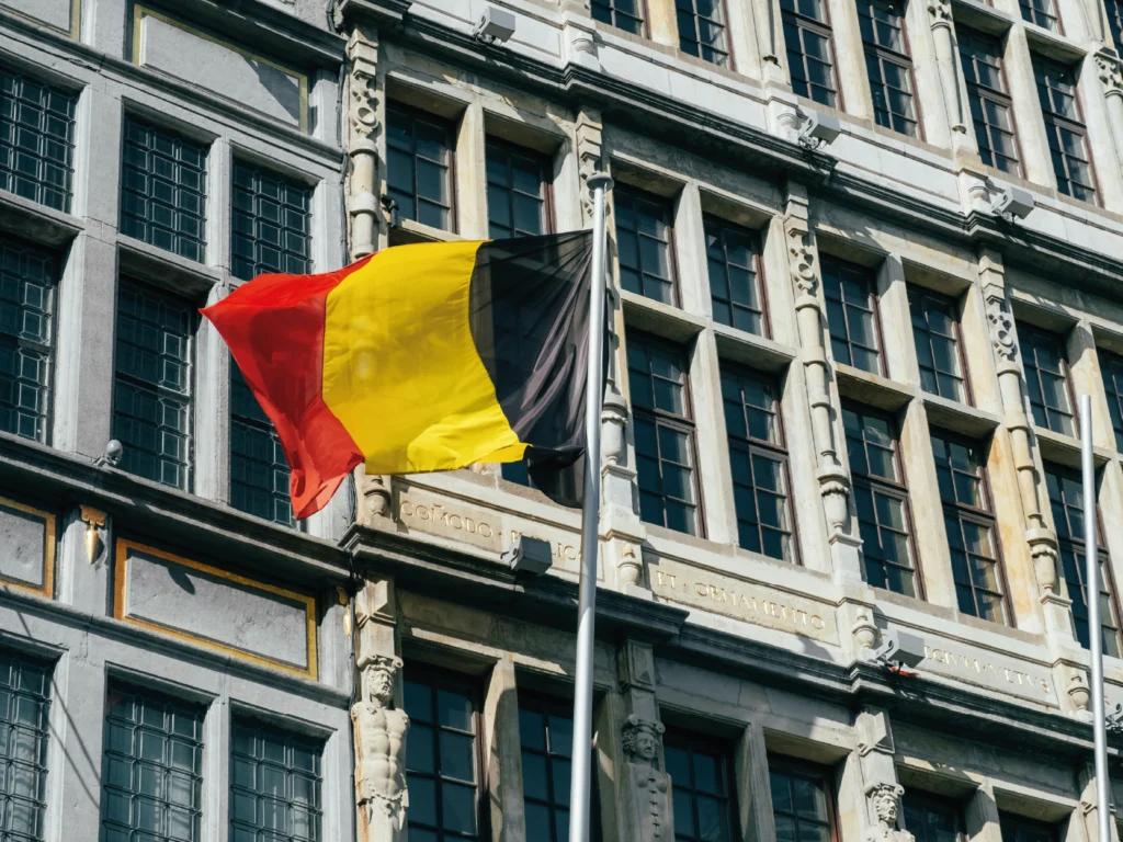 De vlag van België.